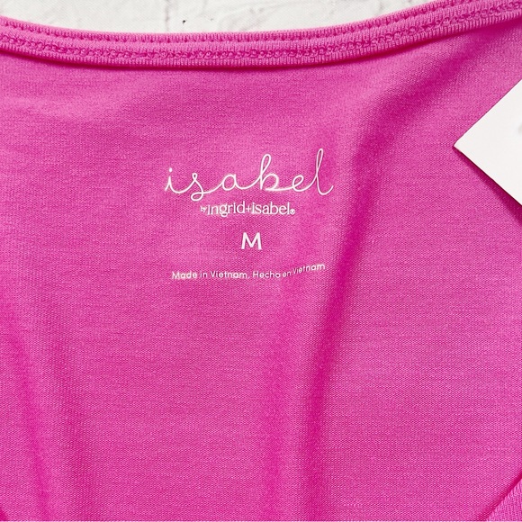 [Isabel Maternity] NWT pink twist front tee womens maternity medium - Picture 3 of 9
